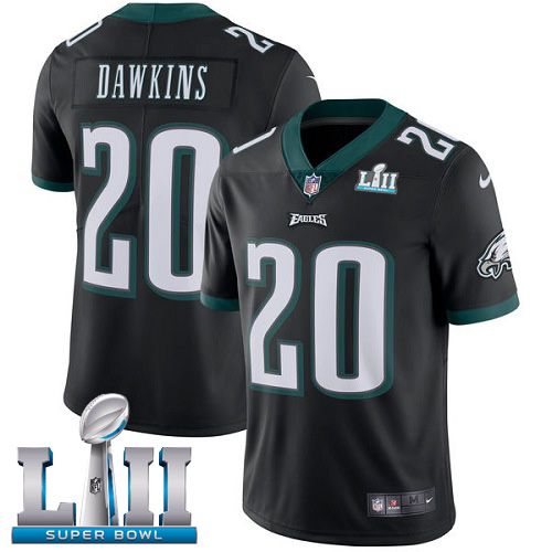 Men Philadelphia Eagles #20 Dawkins Black Limited 2018 Super Bowl NFL Jerseys->philadelphia eagles->NFL Jersey